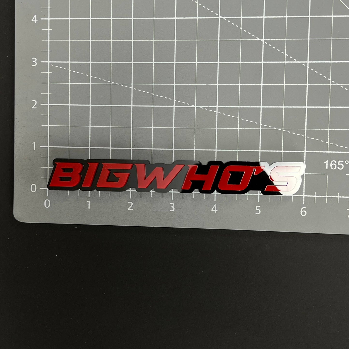 1PC BIGWHO'S 3D Acrylic Badge - Car Truck Emblem Fender Tailgate Trunk Sticker