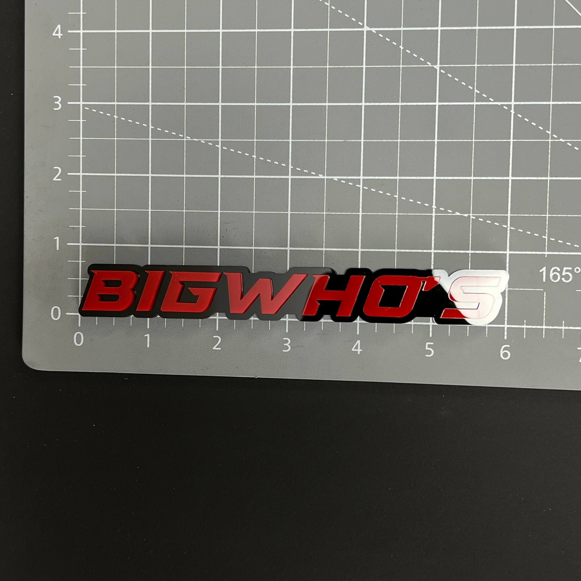 1PC BIGWHO'S 3D Acrylic Badge - Car Truck Emblem Fender Tailgate Trunk Sticker