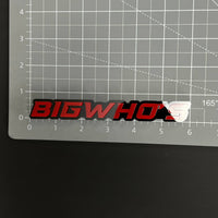 1PC BIGWHO'S 3D Acrylic Badge - Car Truck Emblem Fender Tailgate Trunk Sticker