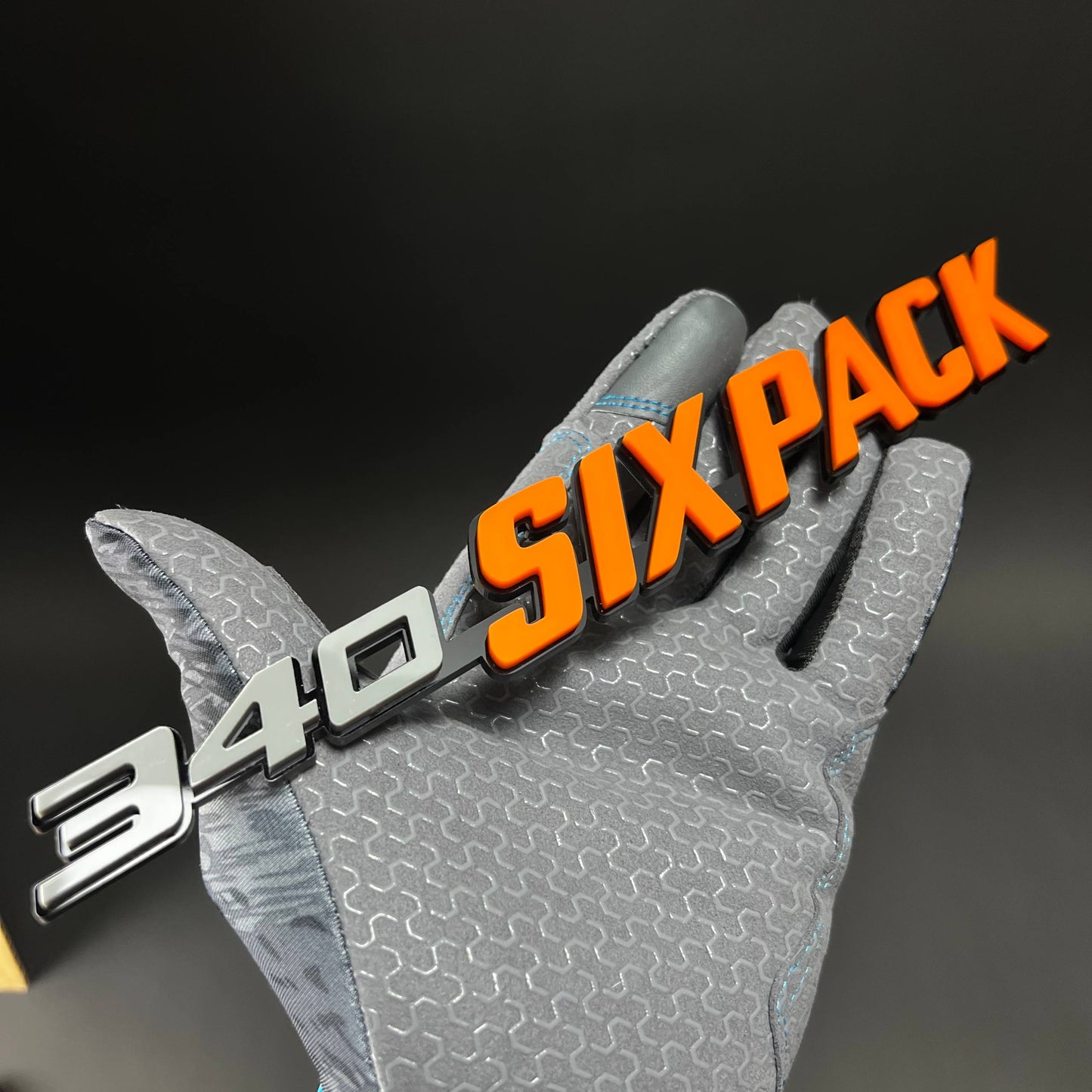 1PC 340 SIXPACK 3D Acrylic Badge - Car Truck Emblem Fender Sticker