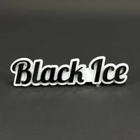 1PC Black Ice 3D Acrylic Badge - Car Truck Emblem Fender Tailgate Trunk Sticker
