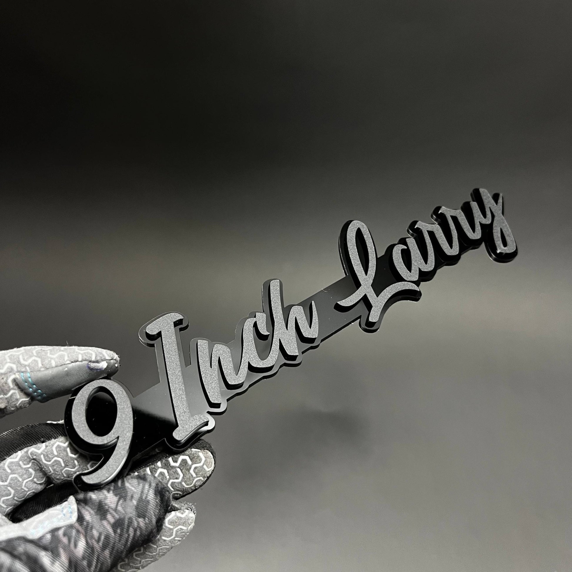 1PC 9 Inch Larry 3D Acrylic Badge - Car Truck Emblem Fender Sticker