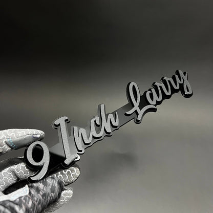 1PC 9 Inch Larry 3D Acrylic Badge - Car Truck Emblem Fender Sticker