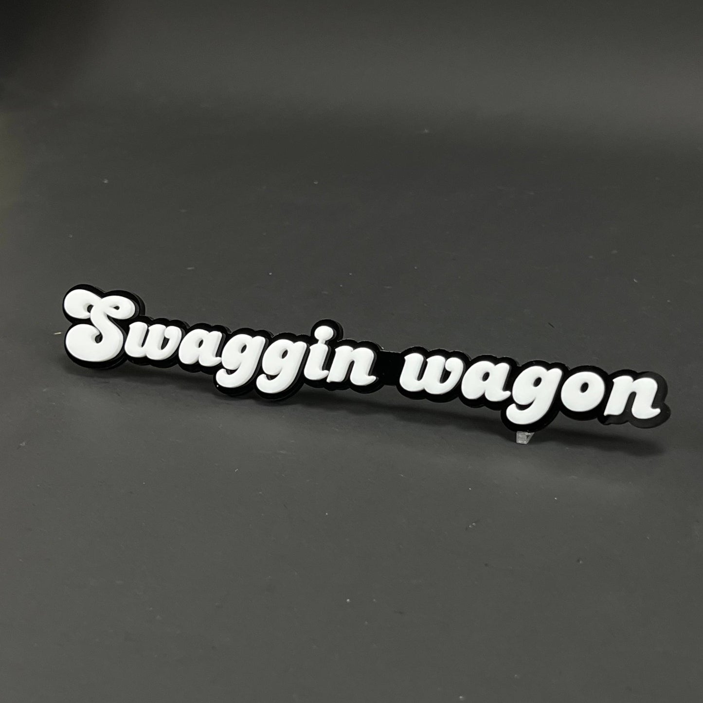 1PC Swaggin wagon 3D Acrylic Badge - Car Truck Emblem Fender Sticker