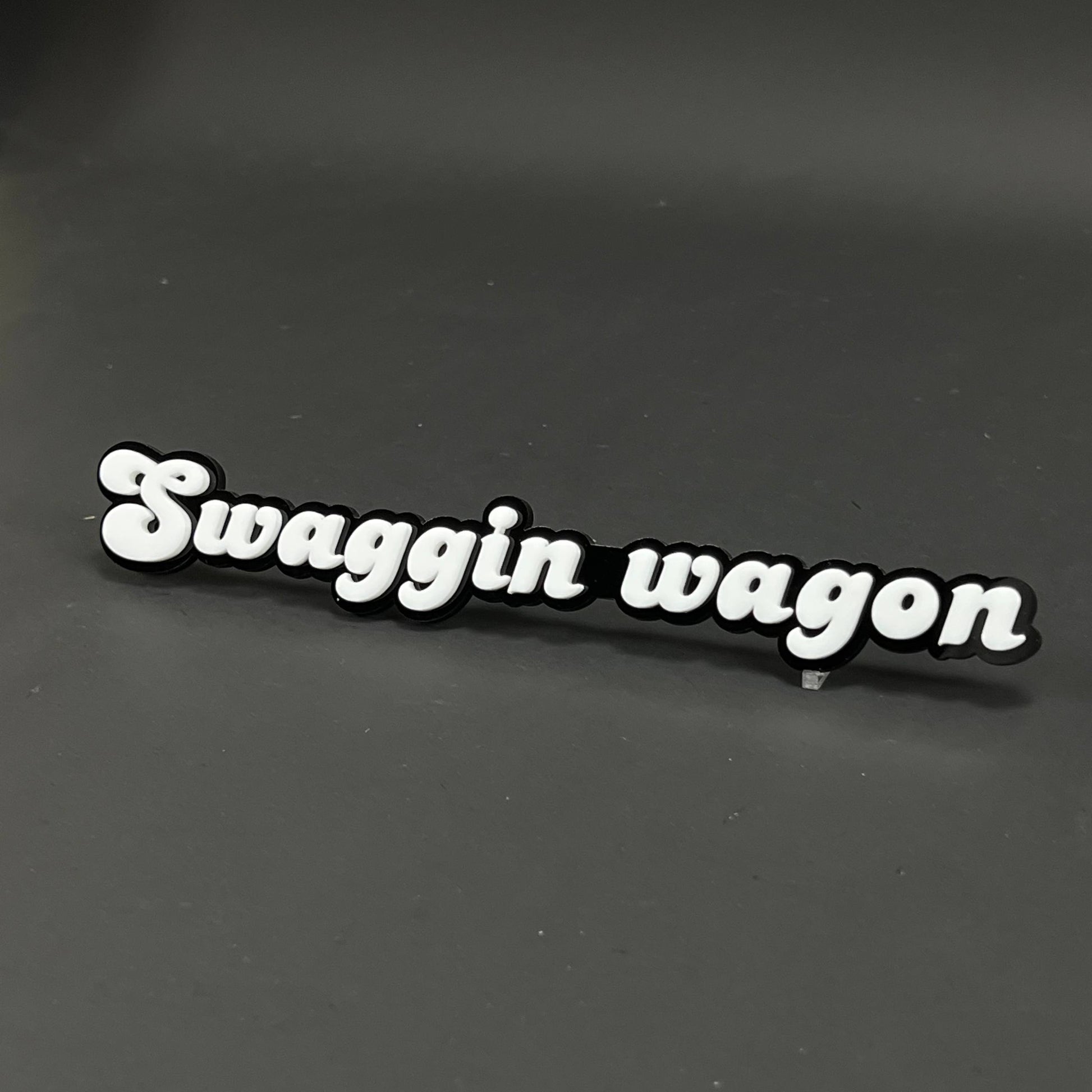 1PC Swaggin wagon 3D Acrylic Badge - Car Truck Emblem Fender Sticker