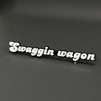 1PC Swaggin wagon 3D Acrylic Badge - Car Truck Emblem Fender Sticker