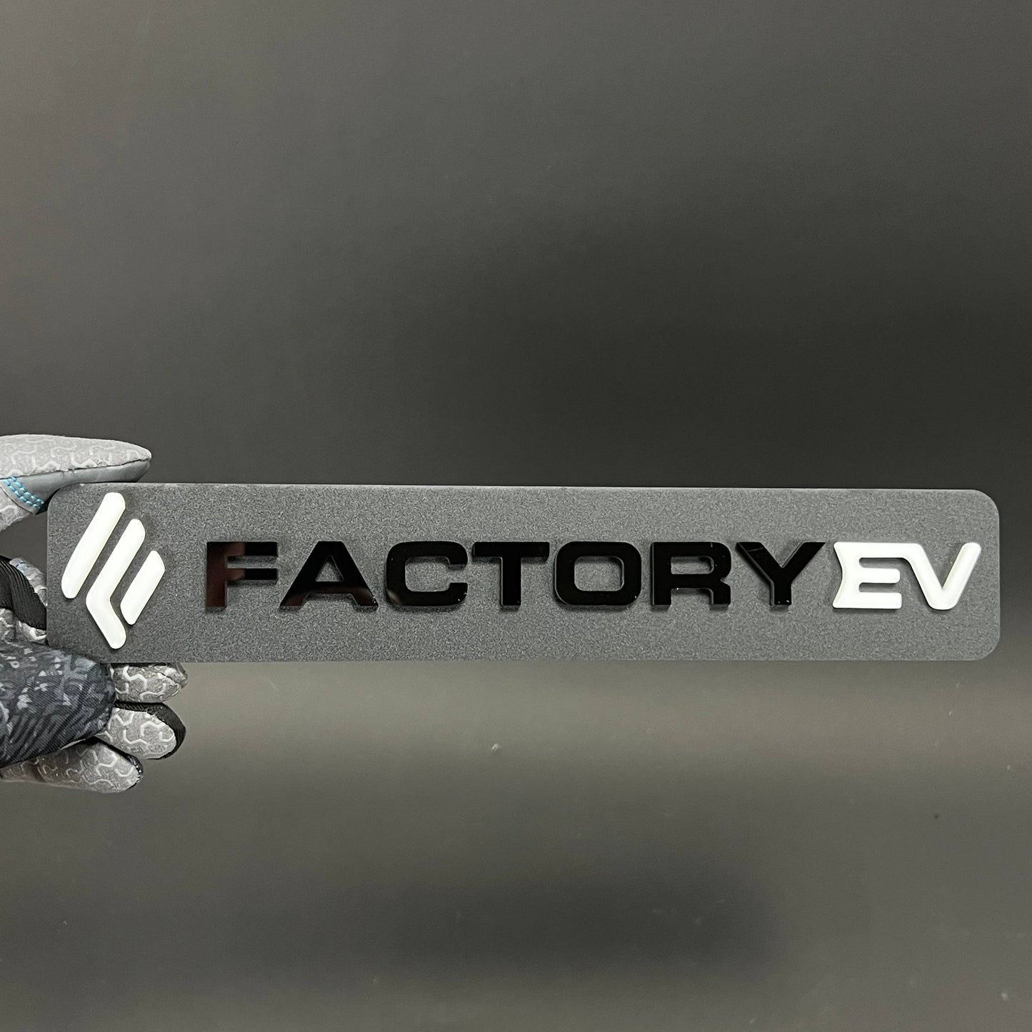 1PC FACTORY EV 3D Acrylic Badge - Car Truck Emblem Fender Tailgate Trunk Sticker