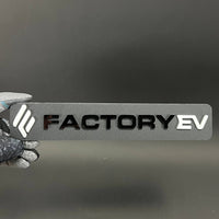 1PC FACTORY EV 3D Acrylic Badge - Car Truck Emblem Fender Tailgate Trunk Sticker