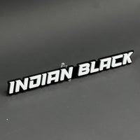 1PC Indian Black 3D Acrylic Badge - Car Truck Emblem Fender Tailgate Trunk Sticker