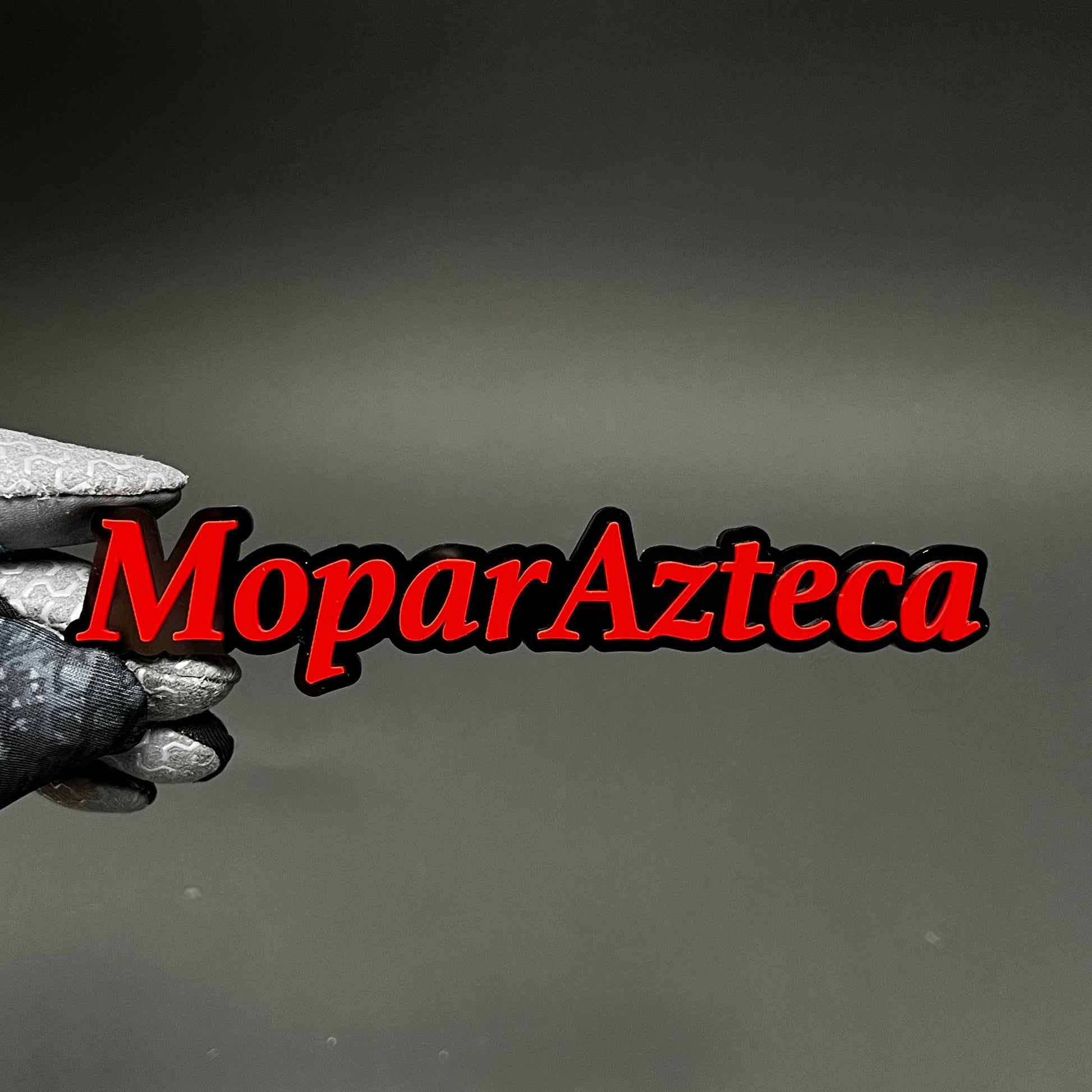 1PC MoparAzteca 3D Acrylic Badge - Car Truck Emblem Fender Sticker