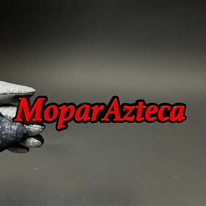 1PC MoparAzteca 3D Acrylic Badge - Car Truck Emblem Fender Sticker