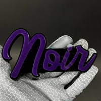 1PC Noir 3D Acrylic Badge - Car Truck Emblem Fender Tailgate Trunk Sticker
