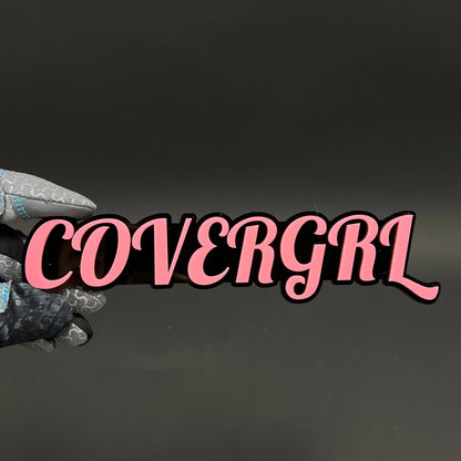 1PC COVERGRL 3D Acrylic Badge - Car Truck Emblem Fender Tailgate Trunk Sticker