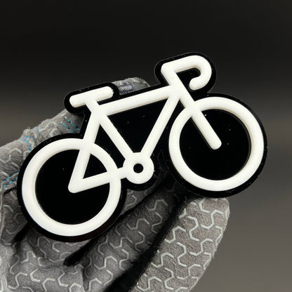1PC Bicycle 3D Acrylic Badge - Car Truck Emblem Fender Tailgate Trunk Sticker