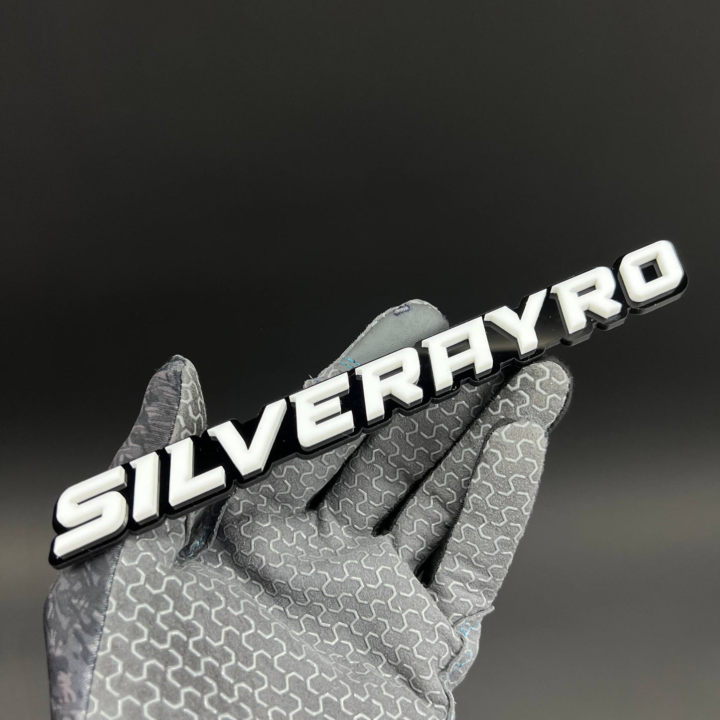 1PC SILVERAYRO 3D Acrylic Badge - Car Truck Emblem Fender Tailgate Trunk Sticker