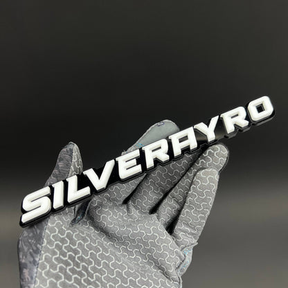 1PC SILVERAYRO 3D Acrylic Badge - Car Truck Emblem Fender Tailgate Trunk Sticker