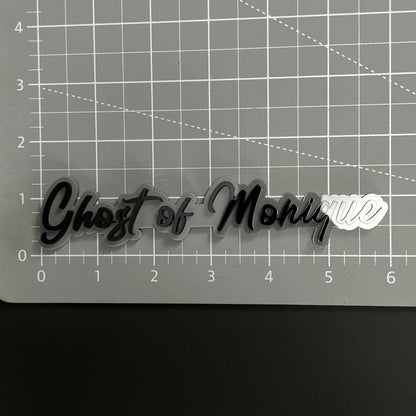 1PC Ghost of Monique 3D Acrylic Badge - Car Truck Emblem Fender Sticker