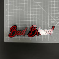 1PC Bad Blood 3D Acrylic Badge - Car Truck Emblem Fender Tailgate Trunk Sticker