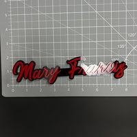 1PC Mary Francis 3D Acrylic Badge - Car Truck Emblem Fender Sticker