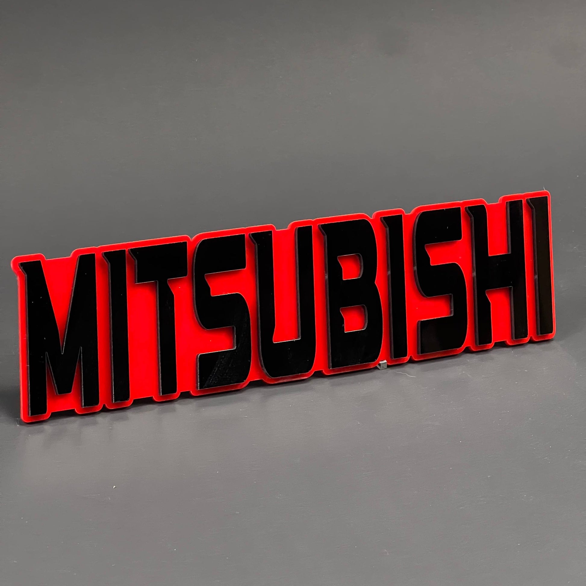 1PC MITSUBISHI 3D Acrylic Badge - Car Truck Emblem Fender Tailgate Trunk Sticker