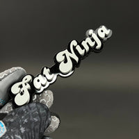 1PC Fat Ninja 3D Acrylic Badge - Car Truck Emblem Fender Tailgate Trunk Sticker