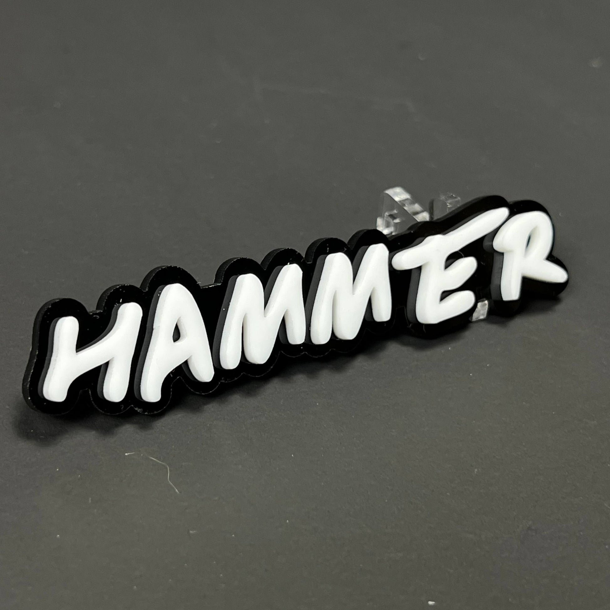 1PC HAMMER 3D Acrylic Badge - Car Truck Emblem Fender Tailgate Trunk Sticker