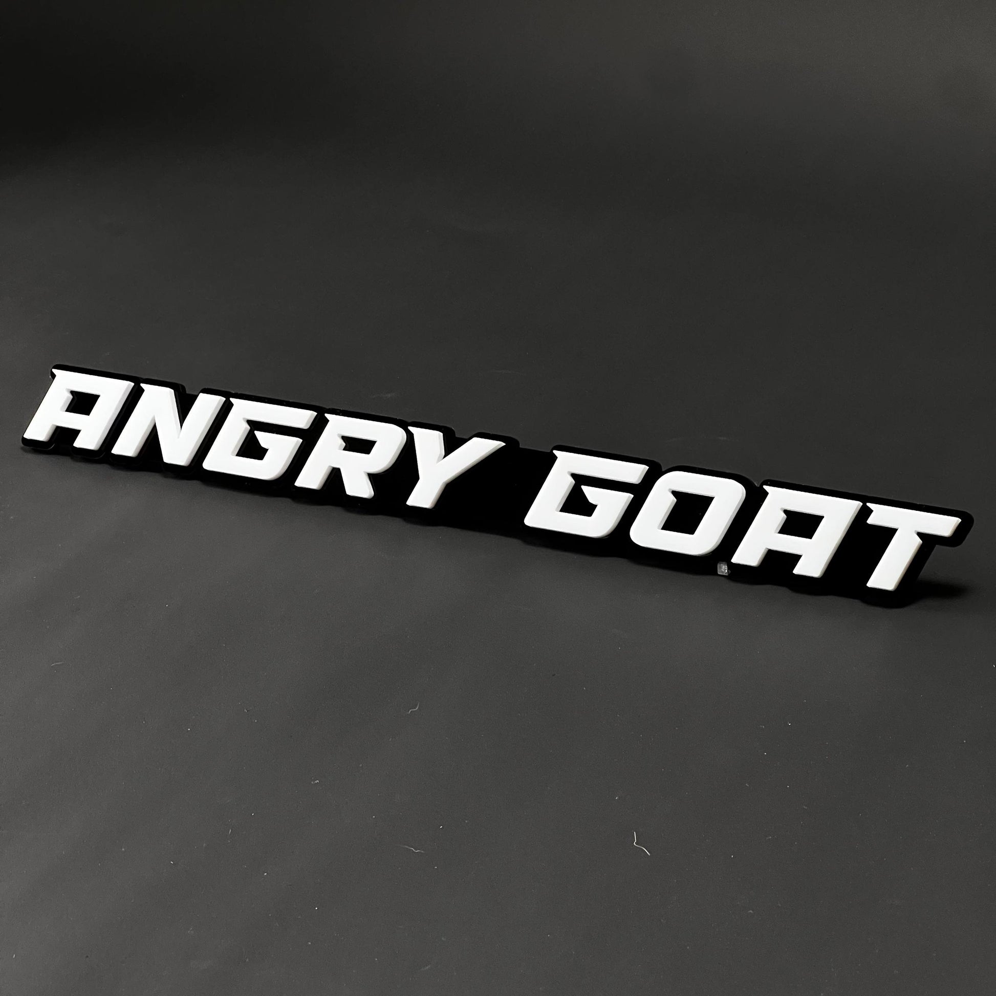 1PC ANGRY GOAT 3D Acrylic Badge - Car Truck Emblem Fender Tailgate Trunk Sticker