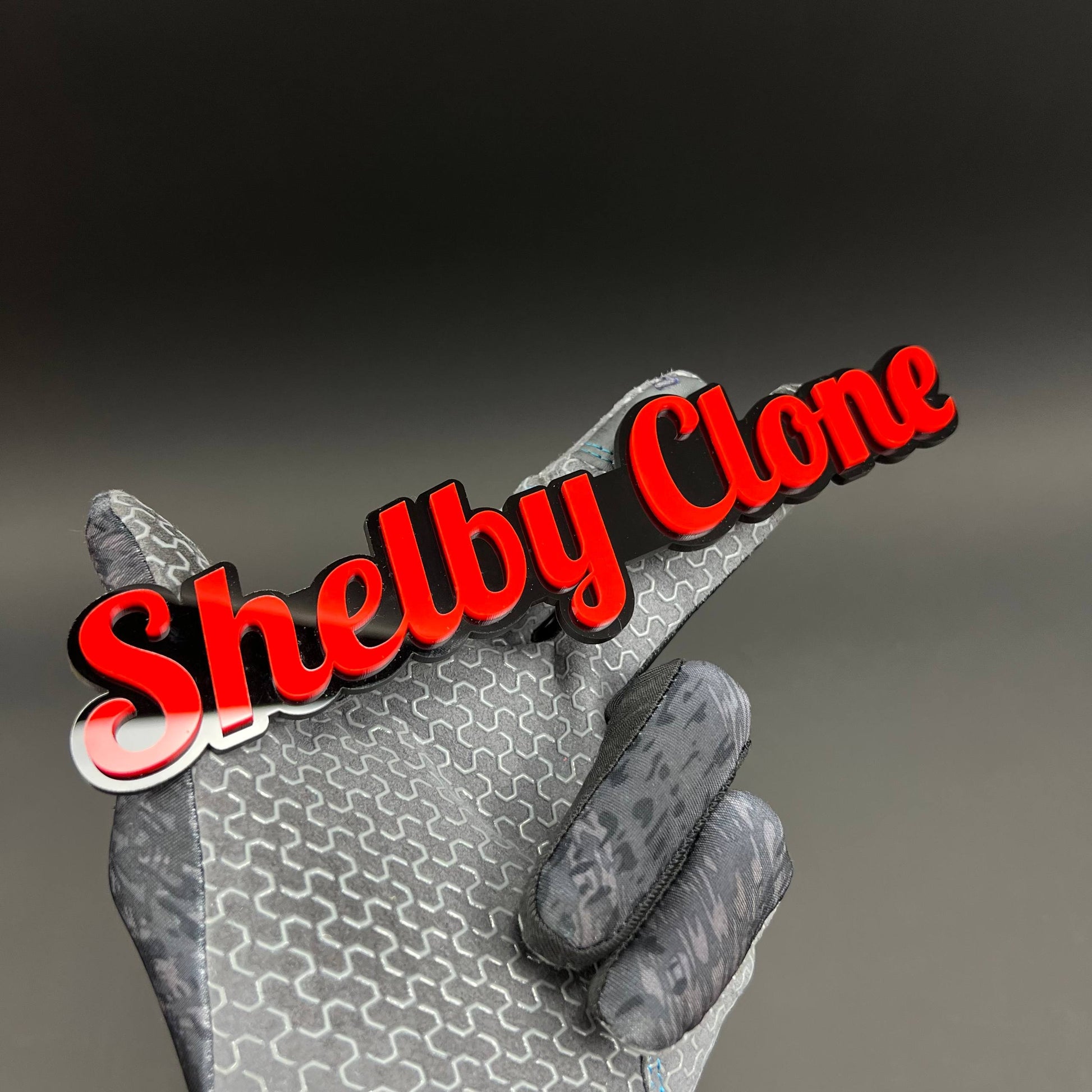 1PC Shelby Clone 3D Acrylic Badge - Car Truck Emblem Fender Sticker