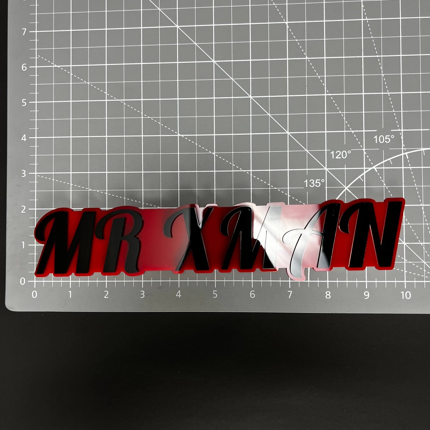 1PC MR XMAN 3D Acrylic Badge - Car Truck Emblem Fender Tailgate Trunk Sticker