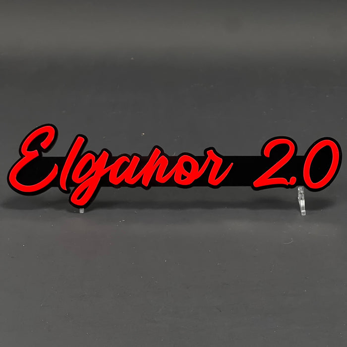 1PC Eleanor 2.0 3D Acrylic Badge - Car Truck Emblem Fender Sticker