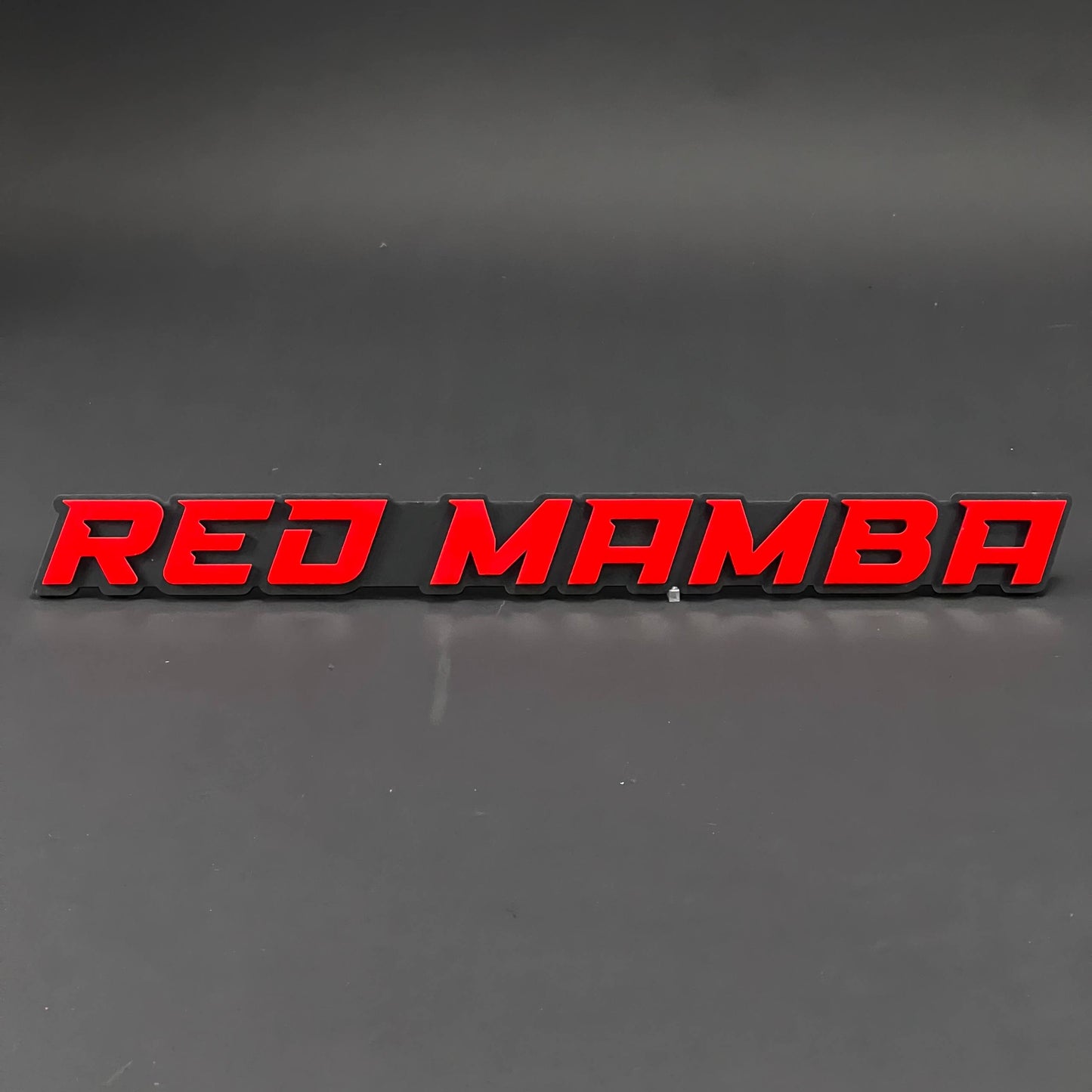 1PC RED MAMBA 3D Acrylic Badge - Car Truck Emblem Fender Tailgate Trunk Sticker