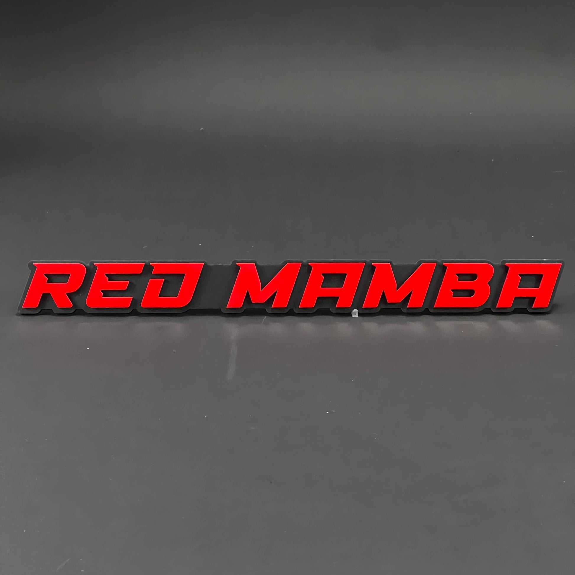 1PC RED MAMBA 3D Acrylic Badge - Car Truck Emblem Fender Tailgate Trunk Sticker
