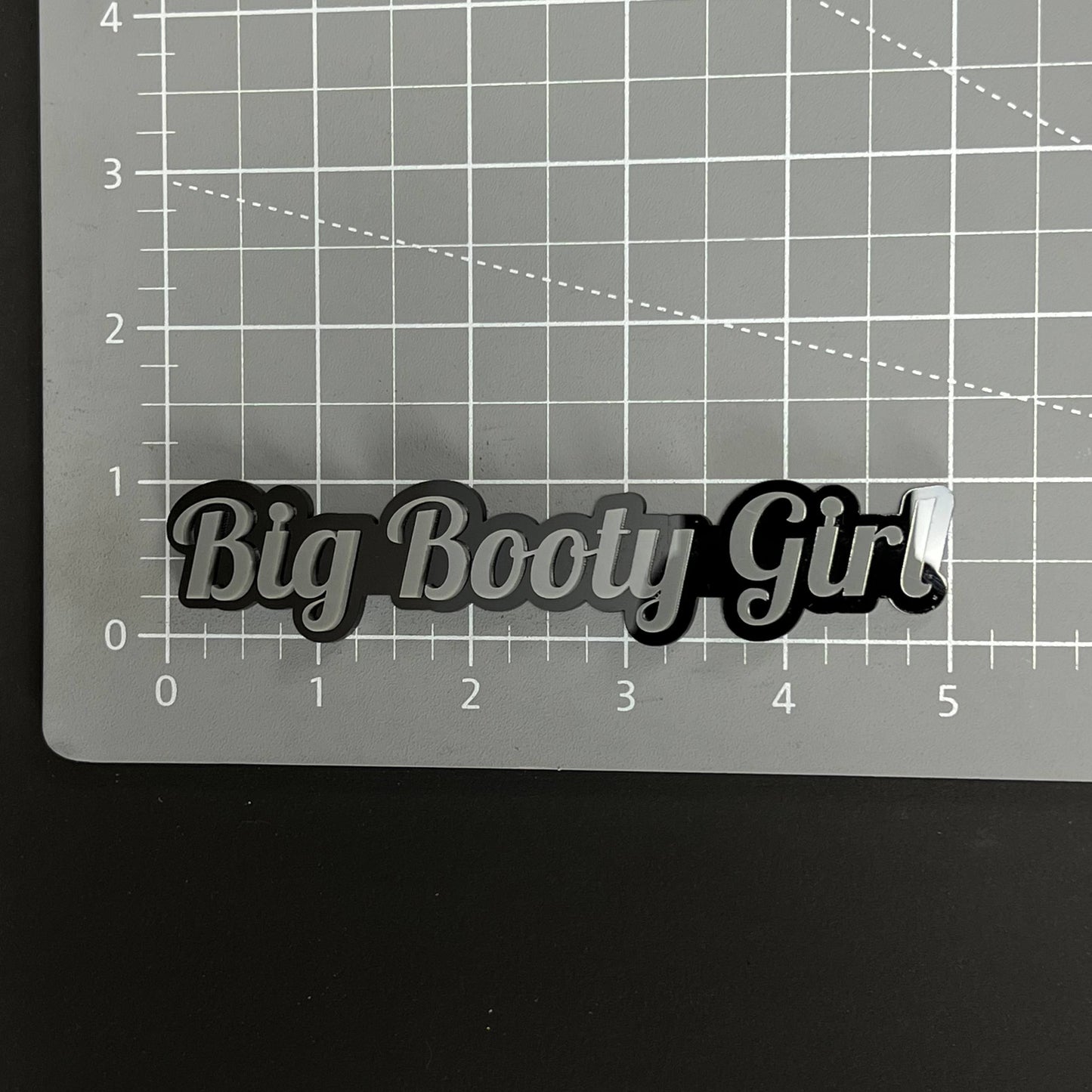 1PC Big Booty Girl 3D Acrylic Badge - Car Truck Emblem Fender Sticker