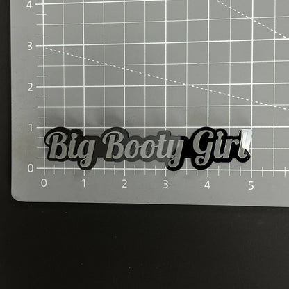 1PC Big Booty Girl 3D Acrylic Badge - Car Truck Emblem Fender Sticker