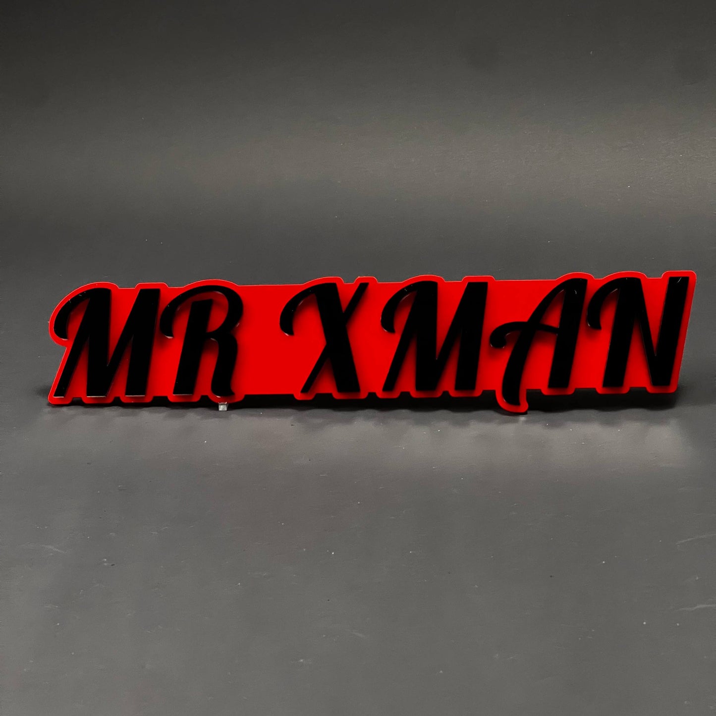 1PC MR XMAN 3D Acrylic Badge - Car Truck Emblem Fender Tailgate Trunk Sticker