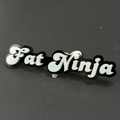 1PC Fat Ninja 3D Acrylic Badge - Car Truck Emblem Fender Tailgate Trunk Sticker