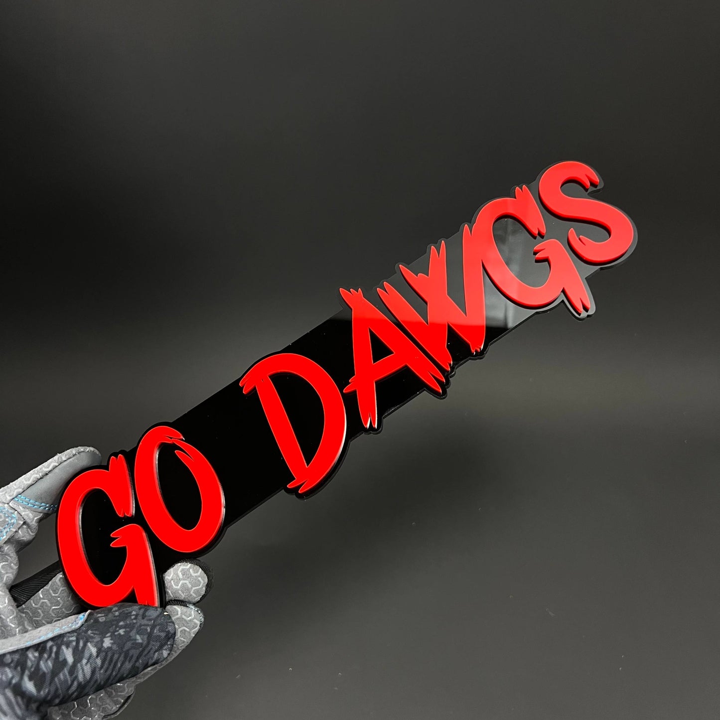 1PC GO DAWGS 3D Acrylic Badge - Car Truck Emblem Fender Tailgate Trunk Sticker