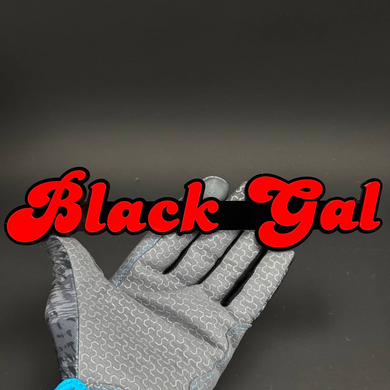 1PC Black Gal 3D Acrylic Badge - Car Truck Emblem Fender Tailgate Trunk Sticker
