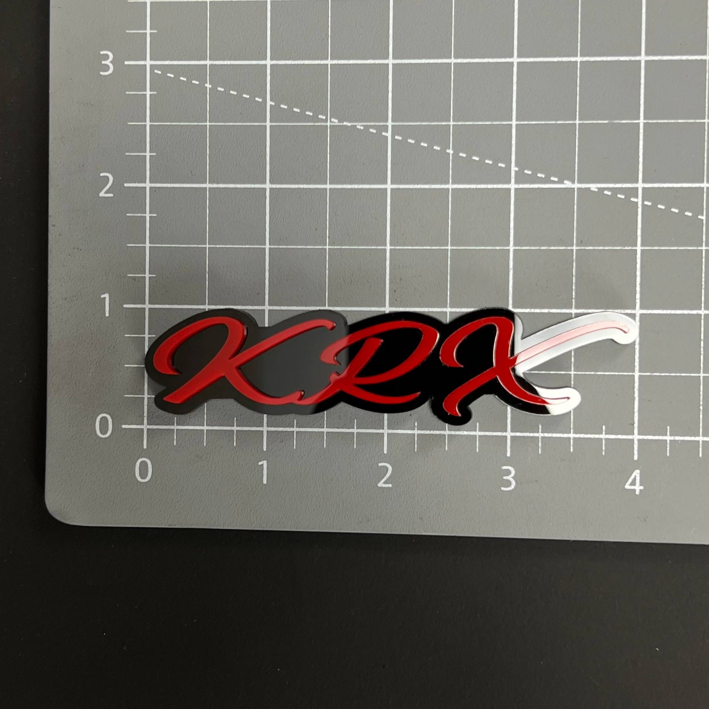 1PC KRX 3D Acrylic Badge - Car Truck Emblem Fender Tailgate Trunk Sticker