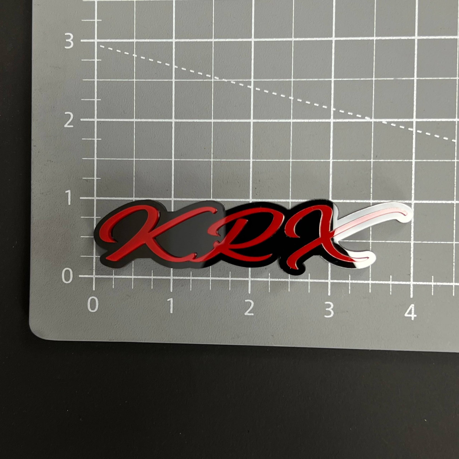 1PC KRX 3D Acrylic Badge - Car Truck Emblem Fender Tailgate Trunk Sticker