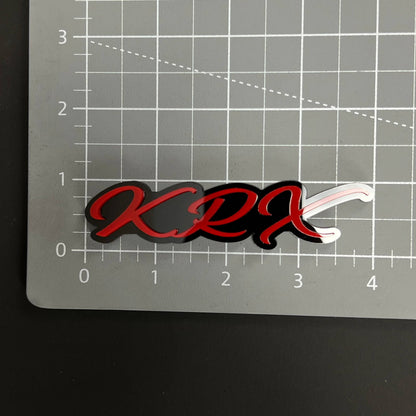 1PC KRX 3D Acrylic Badge - Car Truck Emblem Fender Tailgate Trunk Sticker