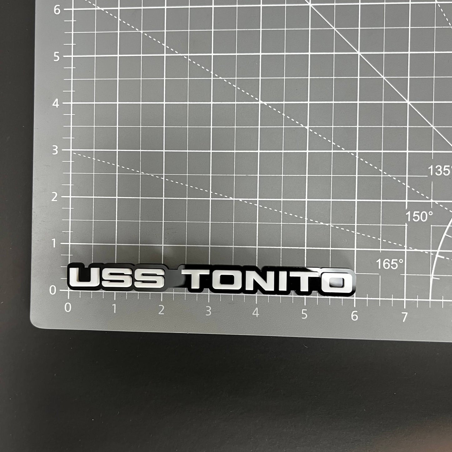 1PC USS TONITO 3D Acrylic Badge - Car Truck Emblem Fender Tailgate Trunk Sticker