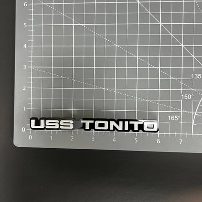 1PC USS TONITO 3D Acrylic Badge - Car Truck Emblem Fender Tailgate Trunk Sticker
