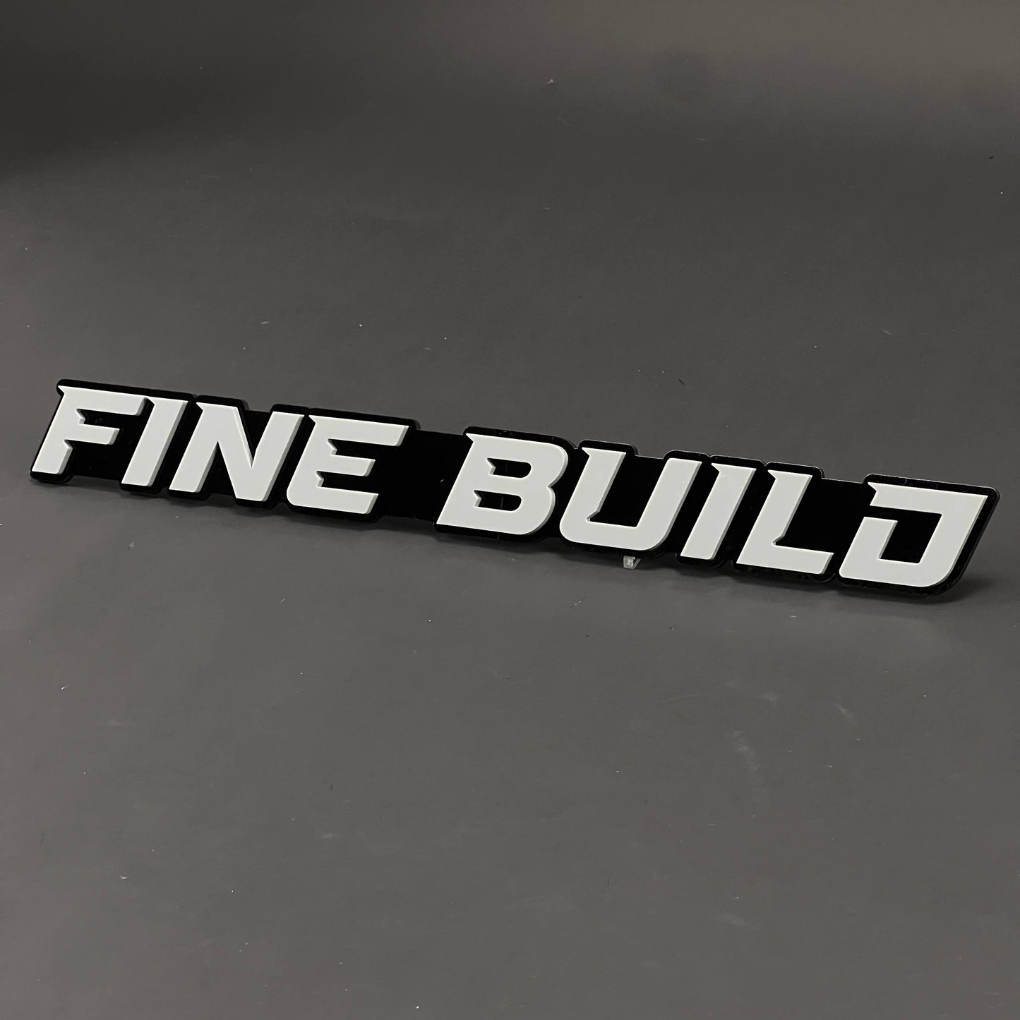 1PC FINE BUILD 3D Acrylic Badge - Car Truck Emblem Fender Tailgate Trunk Sticker