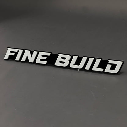 1PC FINE BUILD 3D Acrylic Badge - Car Truck Emblem Fender Tailgate Trunk Sticker