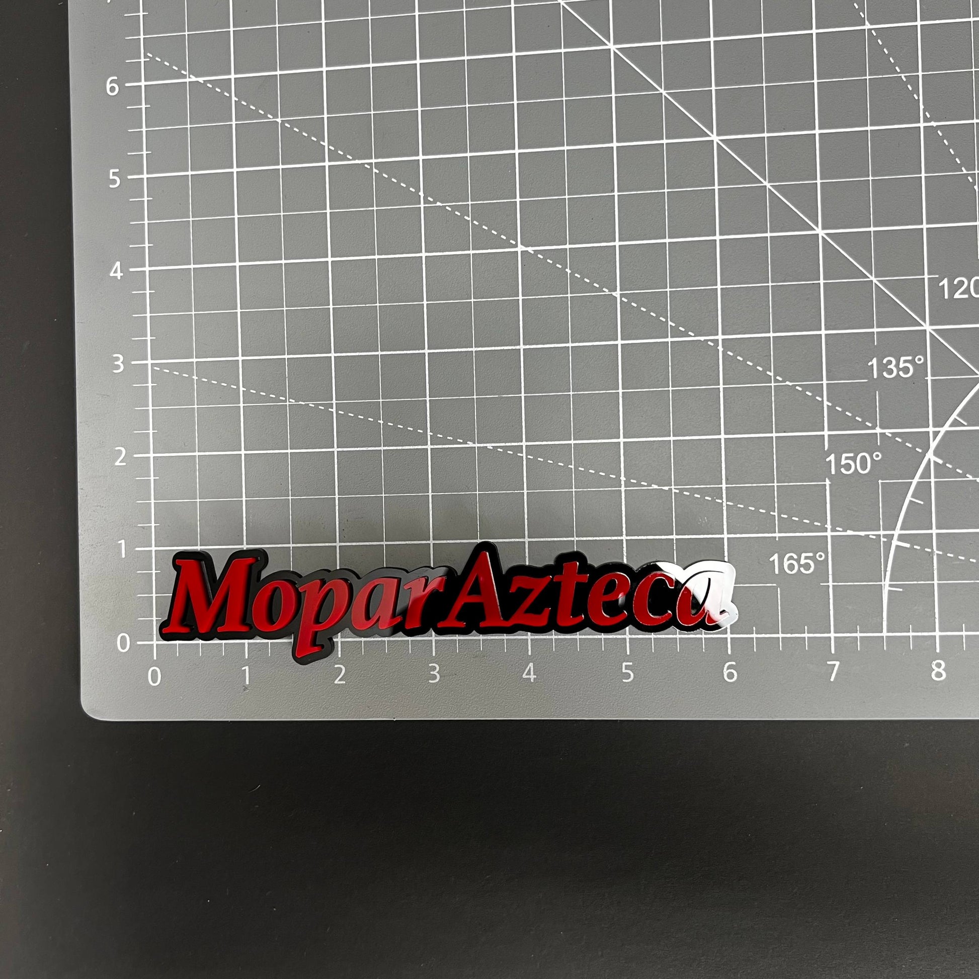 1PC MoparAzteca 3D Acrylic Badge - Car Truck Emblem Fender Sticker