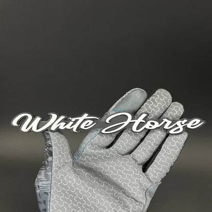 1PC White Horse 3D Acrylic Badge - Car Truck Emblem Fender Sticker