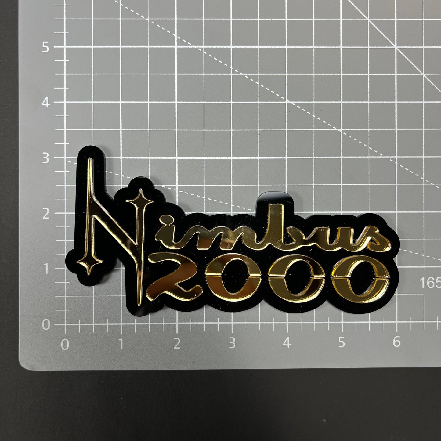 1PC Nimbus 2000 3D Acrylic Badge - Car Truck Emblem Fender Sticker