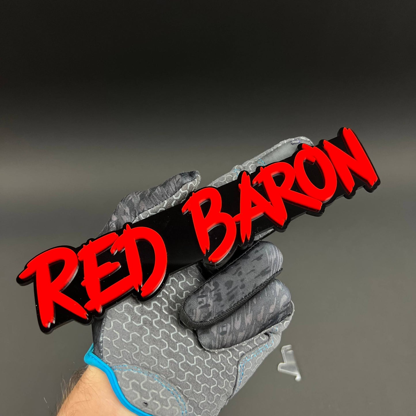 1PC RED BARON 3D Acrylic Badge - Car Truck Emblem Fender Tailgate Trunk Sticker