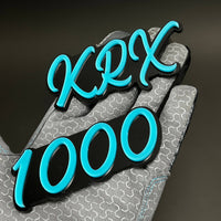 1PC KRX 1000 3D Acrylic Badge - Car Truck Emblem Fender Tailgate Trunk Sticker